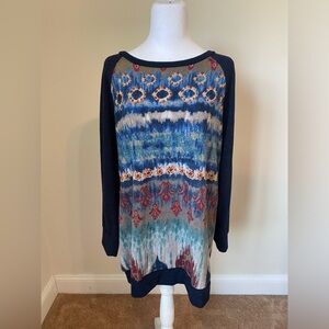 Vision Womens Multicolor Long sleeve Sweater. Size XL